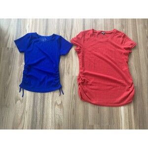 Love / Top Fashion Set of 2 Women's Blouses (Size 1X/2X) Smocked, Shirred